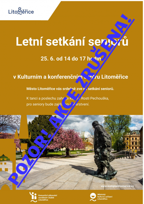 Zrušení letního setkání seniorů 25. 6. 2025