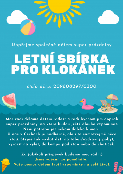 Letní sbírka pro Klokánek